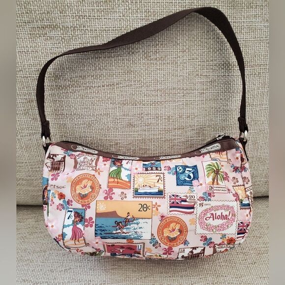 LeSportSac Hawaiian Stamps Design Hand Bag - Picture 2 of 9